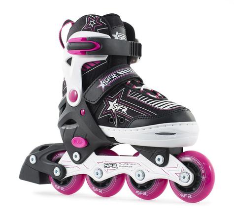 SFR Pink Pulsar Inline Adjustable Childs Skates - main image